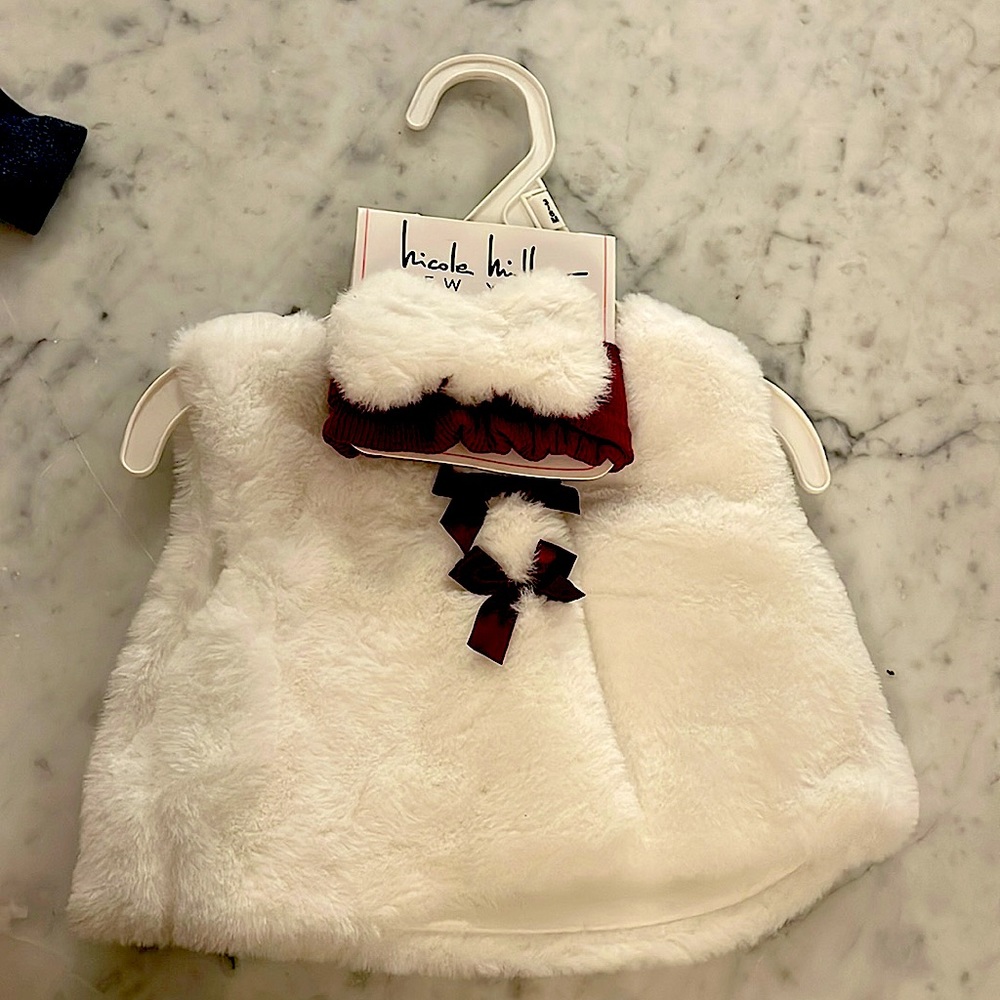 Nicole Miller Baby Vest and Headband